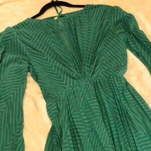 Gorgeous Green Pleated Midi Dress by ASOS